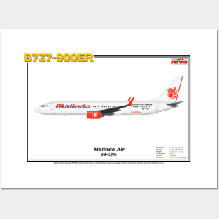 Boeing B737-900ER - Malindo Air (Art Print) Posters and Art